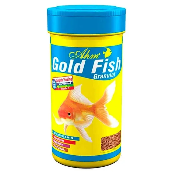 Ahm Gold Fish Granulat 1000 ml Balık Yemi - Görsel 3