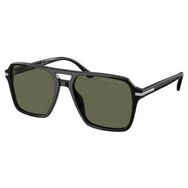 Prada PR 20YS 1AB03R Black-Green Polarize Erkek Güneş Gözlüğü - Görsel 3