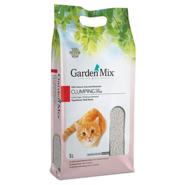 Gardenmix Parfümsüz 5 lt İnce Taneli Bentonit Kedi Kumu - Görsel 7