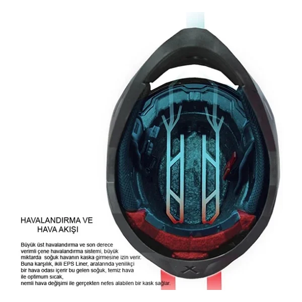 Nexx SX.100 Enigma Siyah Beyaz Full Face Motor Kaskı - Görsel 3