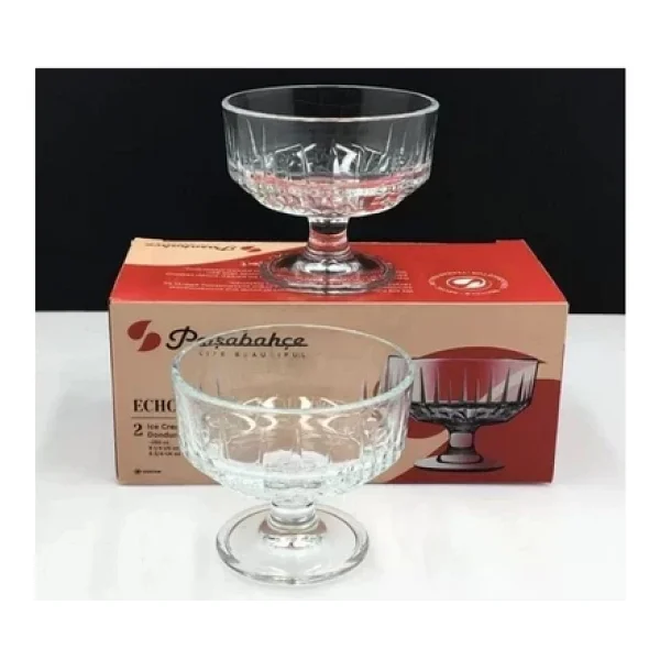 Paşabahçe Echo 51769 250 cc 2'li Ayaklı Dondurma Kasesi - Görsel 4
