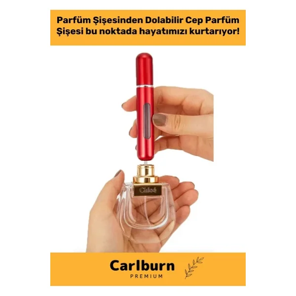 Özel Parfüm Şişesinden Doldurulabilir Taşınabilir Çanta İçi Mini Cep Parfüm Şişesi 5 Ml x 10 Adet - Görsel 4