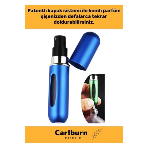 Özel Parfüm Şişesinden Doldurulabilir Taşınabilir Çanta İçi Mini Cep Parfüm Şişesi 5 Ml x 10 Adet - Görsel 2