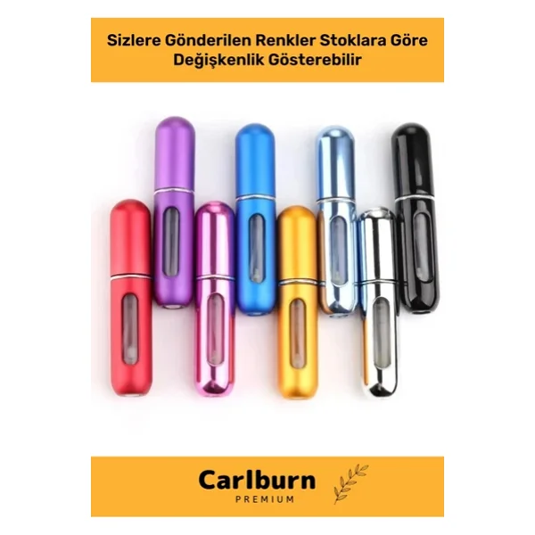 Özel Parfüm Şişesinden Doldurulabilir Taşınabilir Çanta İçi Mini Cep Parfüm Şişesi 5 Ml x 10 Adet - Görsel 5