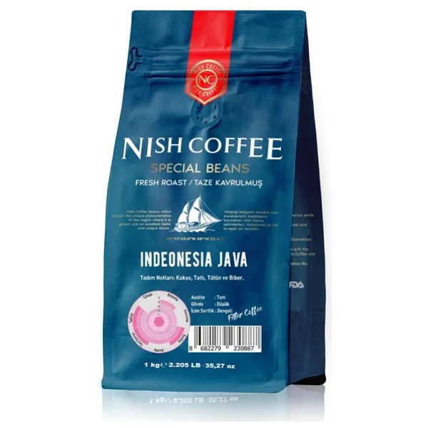 Nish Special Beans Endonezya Java Filtre Kahve 1 kg - Görsel 2