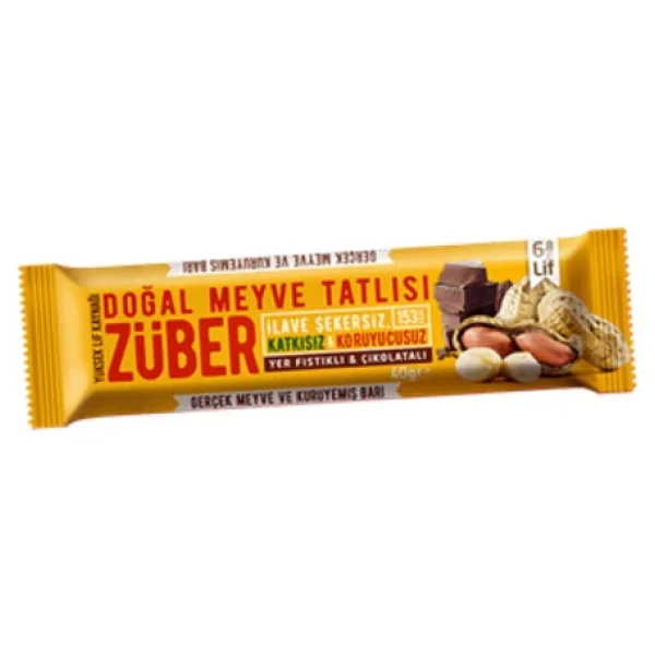 Züber Yer Fıstıklı & Kakaolu Meyveli Bar 40 gr - Görsel 4