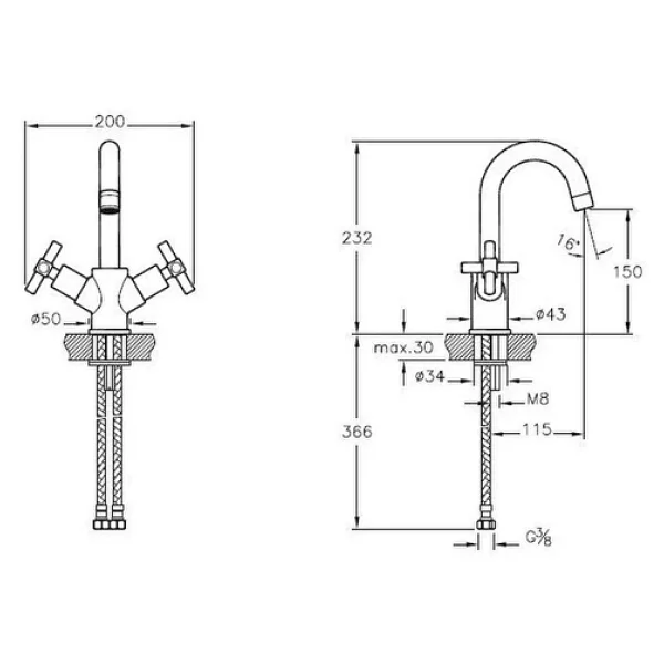 Artema Juno A40862 Lavabo Bataryası - Görsel 4