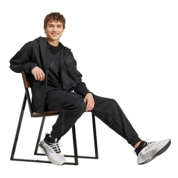 Adidas Z.N.E. JE7538 Kapüşonlu Siyah Erkek Eşofman Üstü - Görsel 6