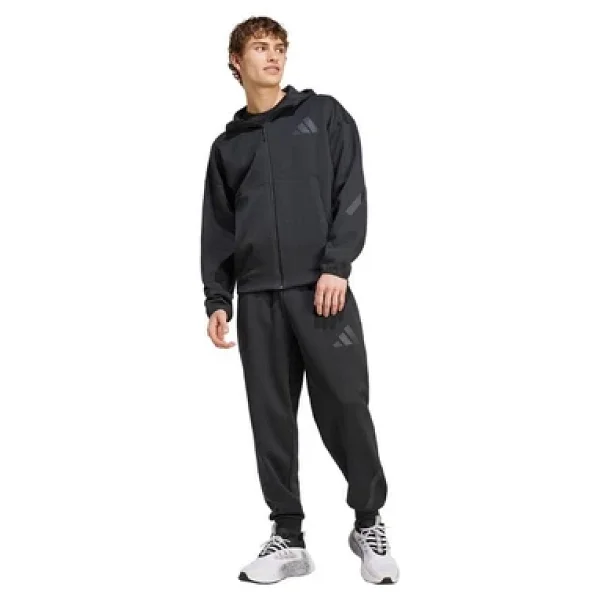 Adidas Z.N.E. JE7538 Kapüşonlu Siyah Erkek Eşofman Üstü - Görsel 7