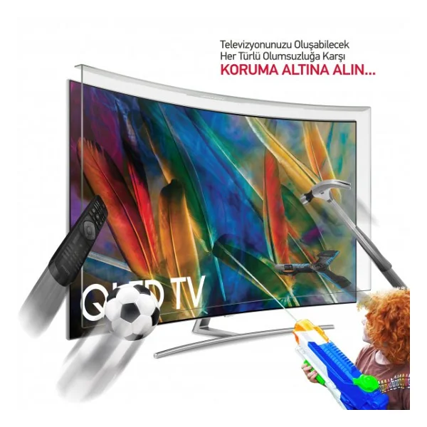 Notvex 55 İnç 140 Ekran Curved Tv Ekran Koruyucu - Görsel 4