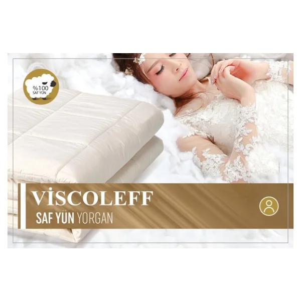 Viscoleff 195x215 cm Yün Çift Kişilik Yorgan - Görsel 3