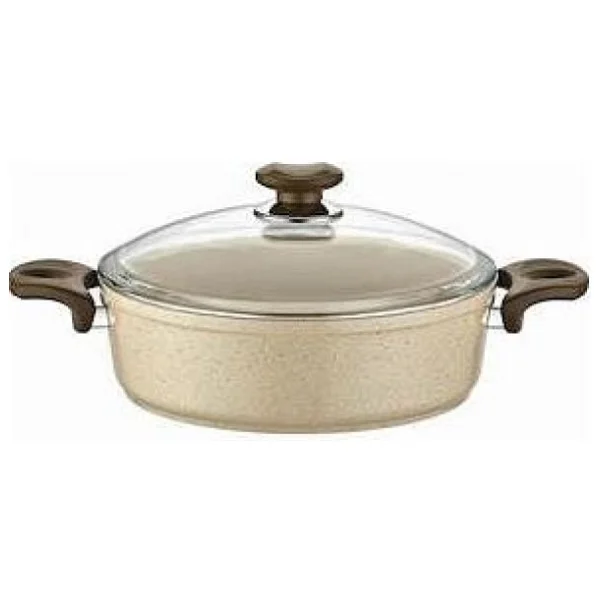 Gülsan Safran 24 cm Basık Granit Tencere - Görsel 4
