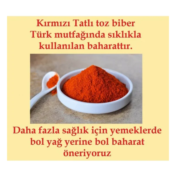 Parmak Baharat Tatlı Toz Biber 1 kg - Görsel 6