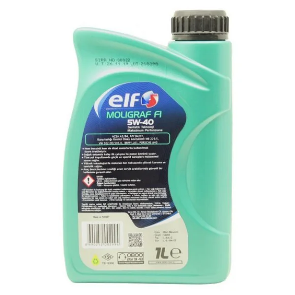 Elf Moligraf F1 5W-40 1 lt Motor Yağı - Görsel 4