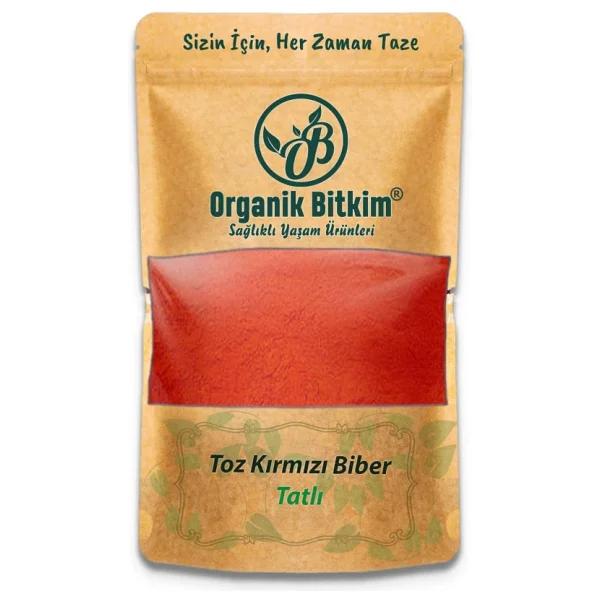 Organik Bitkim 150 gr Tatlı Toz Kırmızı Biber - Görsel 7