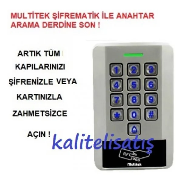 Multitek 6000 Şifreli Metal Şifrematik - Görsel 5