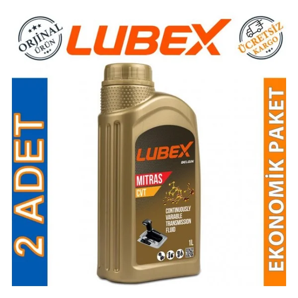 Lubex Mitras CVT 1 Lt Otomatik CVT Şanzıman Yağı (2 Adet) - Görsel 4
