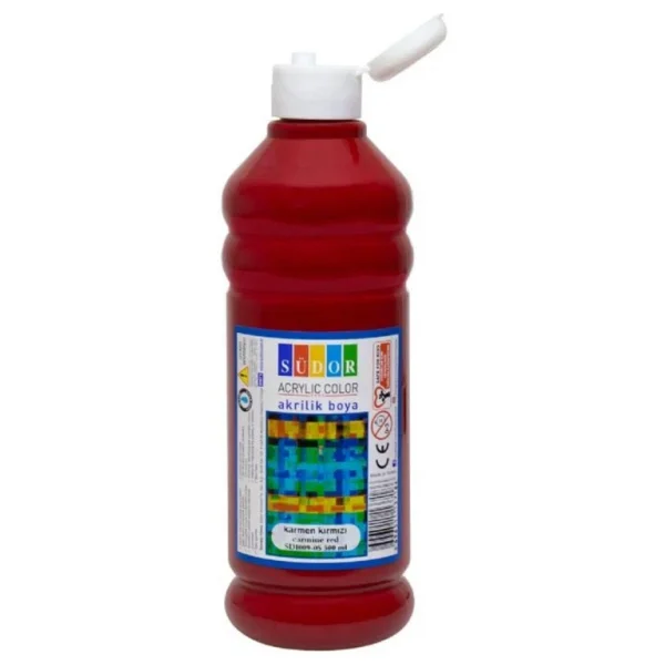 Südor 500 ml Parmak Boyası Karmen Kırmızı - Görsel 3