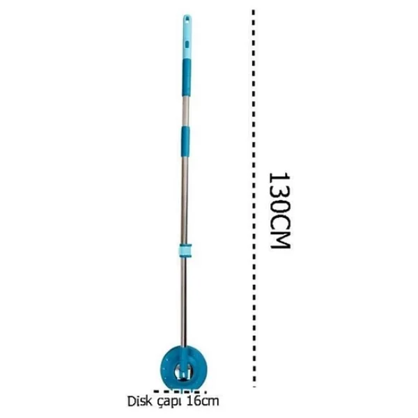 Motek Fix Mop Temizli Seti Paspas Temizlik Kovası+4Ad Yedek Başlık - Görsel 5
