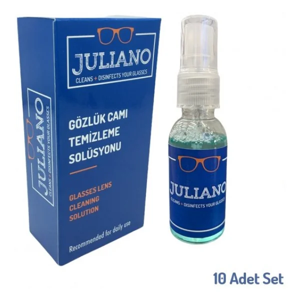 Juliano 10 Adet Gözlük Temizleme Antistatik Solusyon Sprey Set - Görsel 5