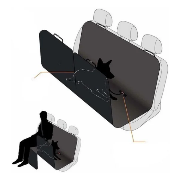 Araba Arka Koltuk Köpek Örtüsü Araç Oto Evcil Hayvan Taşıma - Görsel 3