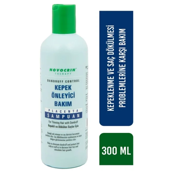 Novocrin Placenta Kepeğe Karşı 300 ml Şampuan - Görsel 4