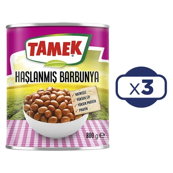 Tamek Haşlanmış Barbunya 800 Gr X 3'Lü Paket - Görsel 6