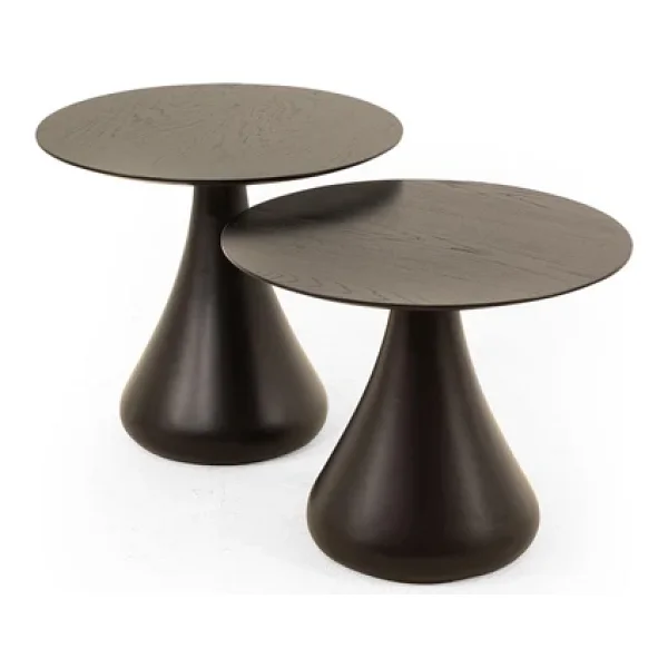 Mushroom Set Sehpa Mantar Sehpa Siyah Rehome - Görsel 2