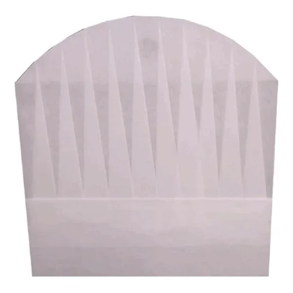Tela Aşçı Kepi 30 cm. Beyaz 20 Adet - Görsel 2