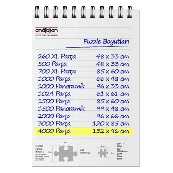 Anatolian Amalfi 4000 Parça Puzzle 5207 - Görsel 10
