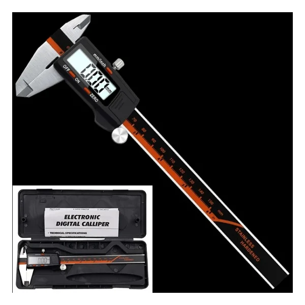 Valkyrie 150 x 0,01 mm Dijital Paslanmaz Çelik Elektronik Hassas Kumpas - Görsel 9
