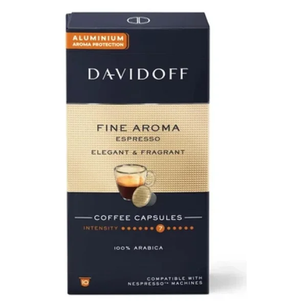 Davidoff Fine Aroma Espresso Elegant ve Fragrant Kapsül Kahve 10'lu 5 Adet - Görsel 7