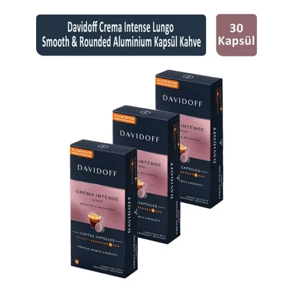 Davidoff Crema Intense Lungo Smooth & Rounded Kapsül Kahve x 3 Adet - Görsel 7