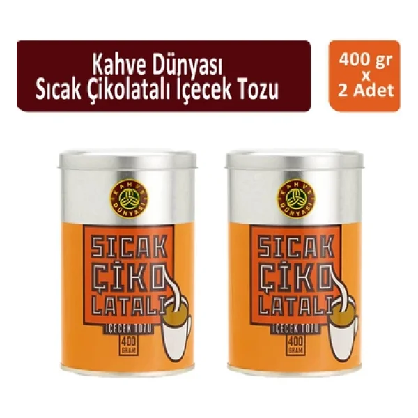 Kahve Dünyası Sıcak Çikolata 400 gr 2'li - Görsel 2