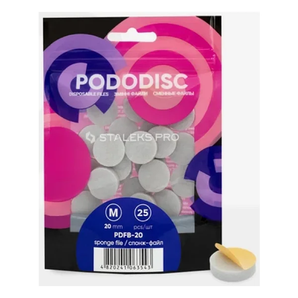 Staleks Pododisk İçin Yedek Baf Törpü Yumuşak Tabanlı 20mm (Medium) 25li - Görsel 2