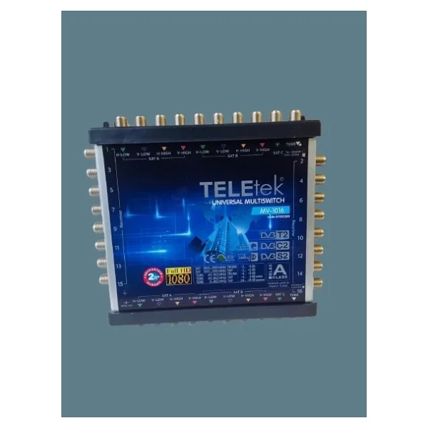 Teletek 16 Çıkışlı Üniversal Multi Switch Hybrid Uydu Santrali Sonlu & Kaskatlı Kullanılabilir - Görsel 3