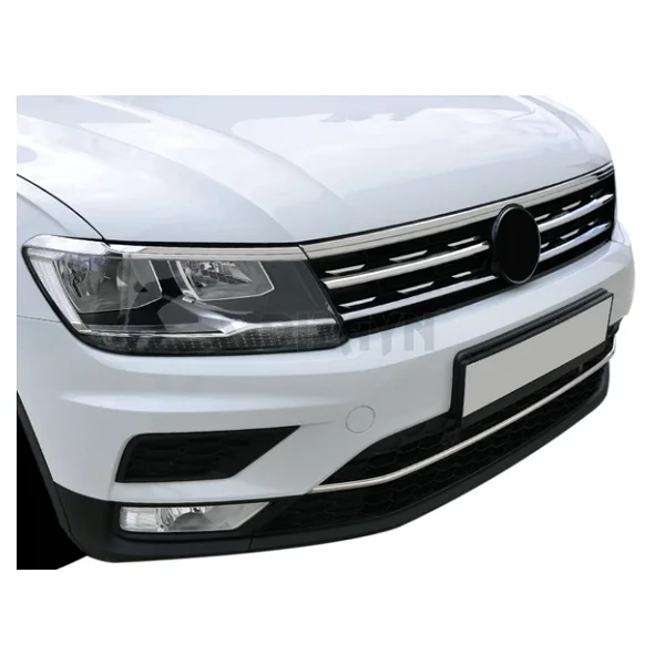 S-Dizayn Vw Tiguan Krom Ön Tampon Çıtası 2016-2020 - Görsel 9