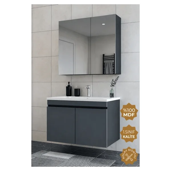 Teta Home Tokyo 80 cm Banyo Dolabı Seti - Görsel 2