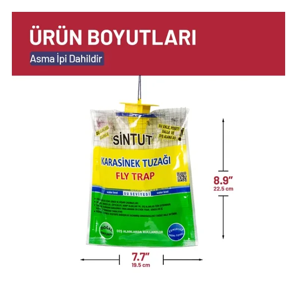 5 ADET Sintut Medium Karasinek Tuzağı - Görsel 6