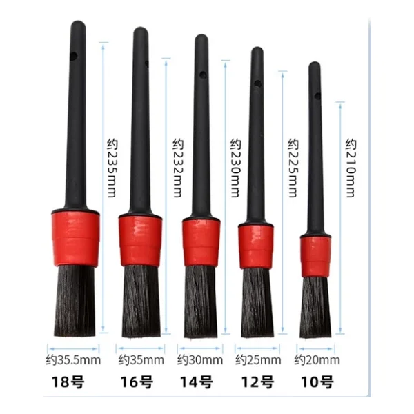 Mc-1037 Araba Temizlik Detay Fırçası 5Li Set - Görsel 4