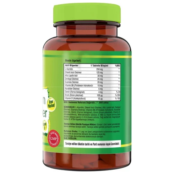 Ncs Karabiber Extreli L-Karnitin 60 Tablet - Görsel 5