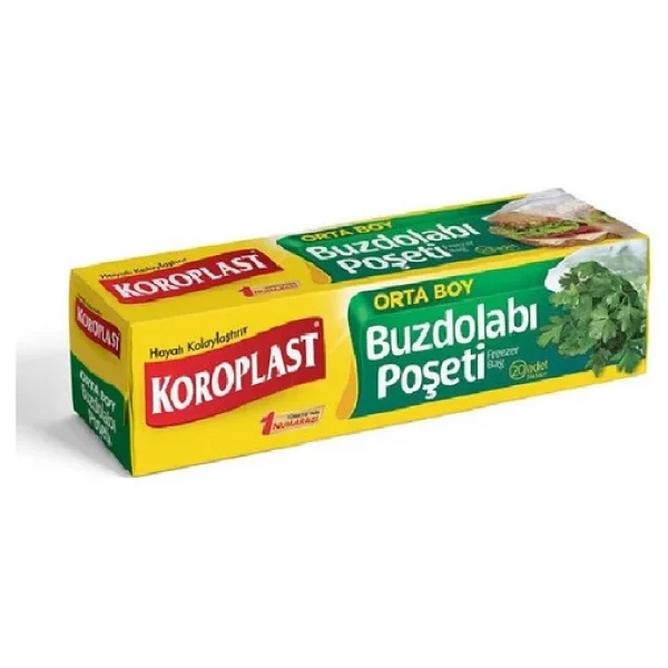 Koroplast Orta Boy Buzdolabı Poşeti 20'li 6 Adet - Görsel 4