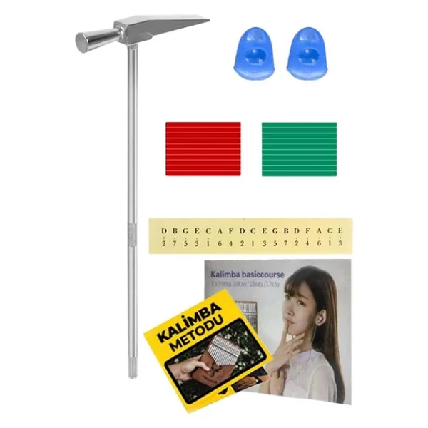 Midex KL-SPARE Kalimba Yedek Aksam Seti (Akort Çekici Metod Nota Sticker Parmaklık) - Görsel 2