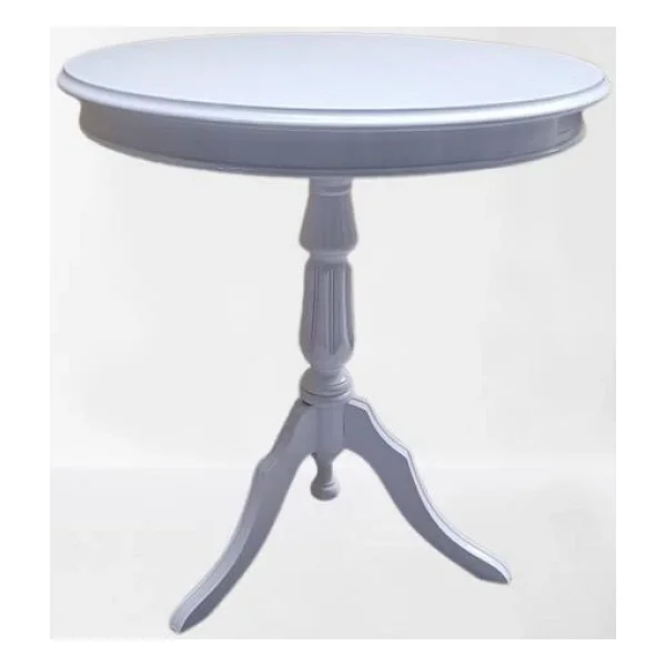 Fiskos Sehpa Eko 90502 Baba 3 Ayak 60Cm Hareketli Mdf Tabla Parlak Beyaz El Yapım - Görsel 2