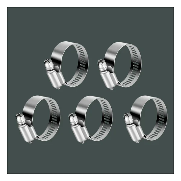 Hortum Kelepçesi Tork Ayarlı 10X16 Mm Paslanmaz Çelik Boru Metal Kelepçe Ayarlanabilir Klips 5 Adet - Görsel 8