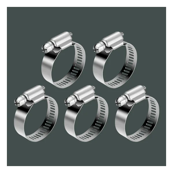 Hortum Kelepçesi Tork Ayarlı 23X35 Mm Paslanmaz Çelik Boru Metal Kelepçe Ayarlanabilir Klips 5 Adet - Görsel 8