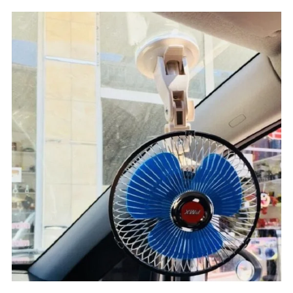 Araç İçi Oto Vantilatör Soğutucu Karavan otomobil 12 Volt 6 İnç 18 cm Vantuzlu - Görsel 2