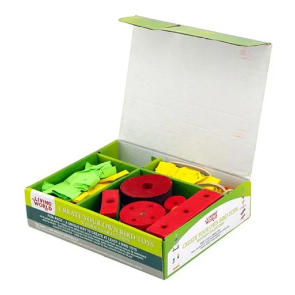 Hagen Living World Kuş Oyuncak Yapma Seti - Ahşap - Görsel 3