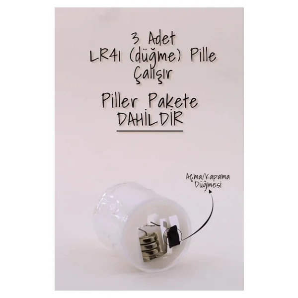 4 Adet Mat Beyaz Mini Led Mum Seti Pilli Dumansız Alevli Ledli Dekoratif Yapay Mum Dekor Işığı - Görsel 5