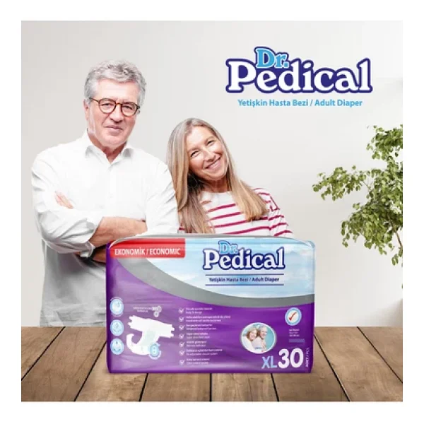 Dr. Pedical Belbantlı Ekstra Büyük Boy XL 30'lu 4 Adet Hasta Bezi - Görsel 4